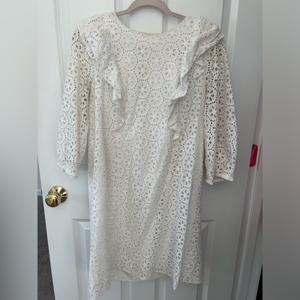 Lilly Pulitzer pinwheel eyelet dress size L